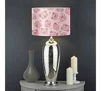 Biyejit Abat-jour rond en forme de cochon rose, style élégant pour décoration de la maison