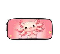 Biyejit Axolotl Trousse à crayons pour enfants, cosmétiques, maquillage, pièces de monnaie, sac à main pour femme, trousse de toilette pour adolescents, garçons et filles, cadeau de rentrée scolaire