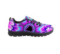Biyejit coloré Tie Dye Mode Baskets Maille Ultra-léger athlétique Chaussures de Course pour Femmes Hommes