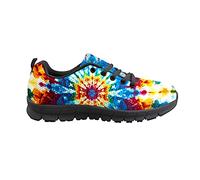 Biyejit Coloré Tie Dye Womens Fashion Sneaker Respirant Mesh Casual Sport Chaussures Léger