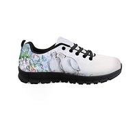 Biyejit Fleurs Imprimer Femmes Mode Sneaker Respirant Mesh Casual Sport Chaussures Léger