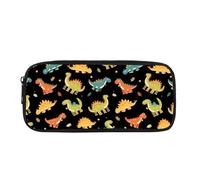Biyejit Jolie trousse à crayons dinosaure pour enfants, école, bureau, salle de ournitures de voyage, trousse de toilette pour adolescents, garçons et filles, cadeau de rentrée scolaire