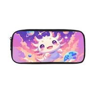 Biyejit Jolie trousse Axolotl pour enfants - Pour maquillage, pièces de monnaie - Pour femme - Pour adolescents et garçons - Cadeau de rentrée scolaire
