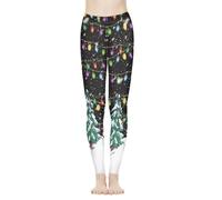 Biyejit Legging taille haute pour femme - Contrôle du ventre - Pantalon de yoga - Legging d'entraînement et de course à pied - Taille XS à 3XL, Noël., S