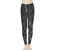 Biyejit Legging taille haute pour femme - Contrôle du ventre - Pantalon de yoga - Legging d'entraînement et de course à pied - Taille XS à 3XL, Marbré, XS