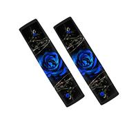 Biyejit Lot de 2 housses de ceinture de sécurité avec imprimé rose bleue pour adultes et enfants