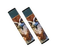Biyejit Lot de 2 housses de ceinture de sécurité pour adulte - Motif hibou - Ajustement universel