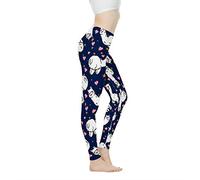 Biyejit Pantalon de yoga pour femmes, combinaison athlétique, leggings de danse pour le fitness en salle pour femmes, Joli lama., S
