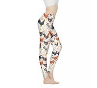 Biyejit Pantalon de yoga taille haute pour femme - Legging d'entraînement pour femme, Adorable coq de poulet, M