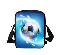 Biyejit Petit sac à bandoulière pour hommes, femmes, garçons, filles, mini sac à bandoulière de voyage, sac à main pour téléphone portable, motif ballon de football