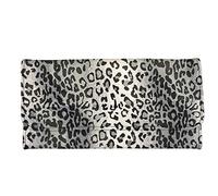 Biyejit Portefeuille long en cuir avec porte-cartes de crédit et pochette pour téléphone - Grande capacité - Fermeture à pression, Imprimé léopard gris. (Multicolore) - Biyejit