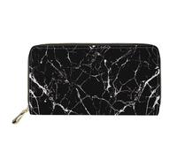 Biyejit Portefeuille long en cuir pour femme Motif floral Porte-cartes Pochette Capacité d'embrayage, Marbré, Taille unique, Contemporain