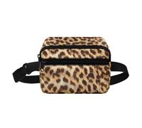 Biyejit Sac banane léger pour enfants avec sangle de ceinture réglable multi-poches pour filles et garçons, Leoaprd
