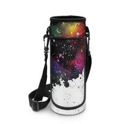 Biyejit Sac de transport pour bouteille d'eau avec fermeture éclair et bretelles réglables, galaxy, Taille unique, Organiseur de sac