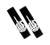 Biyejit Skeleton Shows - Lot de 2 coussinets universels pour ceinture de sécurité de voiture et sac