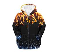 Biyejit Sweat à capuche à fermeture éclair unisexe pour garçons et filles - Pull à capuche décontracté avec poche pour enfants de 6 à 16 ans, 6-7 ans