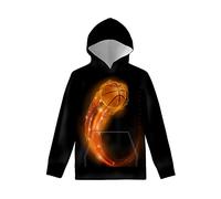 Biyejit Sweat à capuche en polaire pour garçons et filles - Pullover douillet avec capuche et poches pour enfants de 6 à 16 ans, 14-16 ans