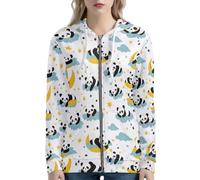 Biyejit - Sweat-shirt à capuche pour femme avec zip complet, manches longues, avec poche pour le sport, les voyages, les activités de plein air, XS-5XL, M