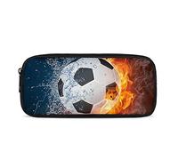 Biyejit Trousse à crayons avec impression de football pour bureau, école, papeterie pour adolescents, garçons et filles