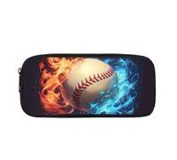 Biyejit Trousse à crayons de baseball pour enfants, école, bureau, salle de classe, voyage, trousse de toilette, trousse de papeterie pour adolescents, garçons, filles, cadeau de rentrée scolaire