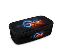 Biyejit Trousse à crayons de grande capacité pour enfants avec fermeture éclair portable pour maquillage, pièces de monnaie, sac à main pour adolescents, garçons et filles, Notes de musique., Taille