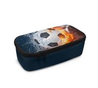 Biyejit Trousse à crayons de grande capacité pour enfants avec fermeture éclair portable pour maquillage, pièces de monnaie, sac à main pour adolescents, garçons et filles, Ballon de football de