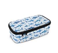 Biyejit Trousse à crayons de grande capacité pour enfants avec poignée, organiseur de pinceaux pour adolescents, garçons et filles, gris souris, Taille unique, Organiseur de sac