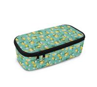 Biyejit Trousse à crayons de grande capacité pour enfants avec poignée, organiseur de pinceaux pour adolescents, garçons et filles, citron, Taille unique, Organiseur de sac