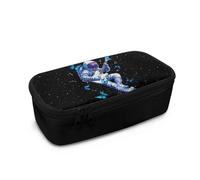 Biyejit Trousse à crayons de grande capacité pour enfants avec poignée, organiseur de pinceaux pour adolescents, garçons et filles, Astronautes, Taille unique, Organiseur de sac