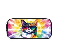 Biyejit Trousse à crayons en forme de chat pour enfants, trousse de maquillage, pièces de monnaie, sac à main pour femme, trousse de toilette pour adolescents, garçons et filles, cadeau de rentrée