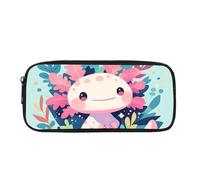 Biyejit Trousse à crayons pour enfants - Conteneurs de papeterie pour enfants - Organisateur de pinceaux de toilette, Axolotl de dessin animé, Taille unique