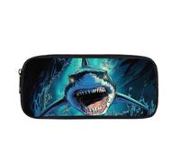 Biyejit Trousse à crayons pour enfants - Conteneurs de papeterie pour enfants - Organisateur de pinceaux de toilette, Sharks, Taille unique