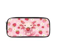 Biyejit Trousse à crayons pour enfants, école, bureau, salle de classe, fournitures de voyage, trousse de toilette, Axolotl Daisy, Taille unique