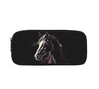 Biyejit Trousse à crayons pour enfants, école, bureau, salle de classe, fournitures de voyage, trousse de toilette, cheval, Taille unique