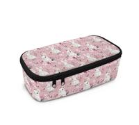 Biyejit Trousse à crayons pour enfants - Grande capacité - Avec fermeture éclair - Multifonctionnelle - Pour l'école, le bureau, les voyages, lapin, Taille unique, Organiseur de sac