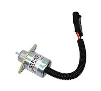 Biyouparts 72265GT 72265 Solénoïde d'arrêt 12 V compatible avec Perkins Engine 400 Compatible avec chariot élévateur Hyster 2,50 XM Compatible avec Genie télescopique Boom Lift S-60 Articulé Boom Lift