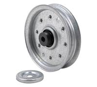 Biyouparts 756-04129 Poulie de renvoi plate 956-04129 compatible avec tracteurs à gazon MTD 17-Z-Series C76GF C79GF CC760 CC760ES GT-950H GT-954 GT-954H LT1500 LT-1700 LT2000 LT-2000 00 LT- 2200