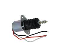 Biyouparts AM124379 AM103337 AM124380 Solénoïde d'arrêt de carburant 12 V compatible avec John Deere Skid Steer Loader 3375 375 4475 5575 570 575 tondeuse avant F915 F925 F935 415 Tracteur tor 655 755