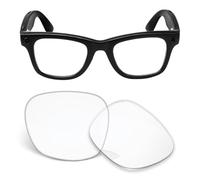 Biyxpiv Verres de rechange 1,5 mm compatibles avec les lunettes de soleil intelligentes Ray-Ban Meta Wayfarer (Gen2) RW4012 50 mm