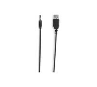 BIZ 1100 Duo - Micro-casque - sur-oreille - filaire - jack 3,5mm - noir - universitaire - Certifié pour Microsoft Teams, certifié Zoom