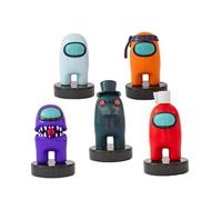 Bizak Among Us 64115041 Lot de 5 Figurines avec Sceau sous Blister