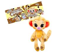 Bizak Bubble Pops, peluches magiques qui multiplient leur taille x5, processus passionnant et odeur de chewing-gum, 12 animaux différents avec arôme et pattes Stem, Mono copeaux de cacao (64492004-7)