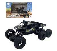 Bizak Cyclon 65430052 Véhicule RC 2 en 1, décollage Automatique et manœuvres programmables, lumières LED, Rechargeable, +5 Ans