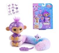 Bizak Fingerlings 61853243-1 Colas Surprise Singe, peignez sa Longue Queue, Cache Une Surprise, Singe interactif avec Plus de 70 Sons et réactions, +5 Ans