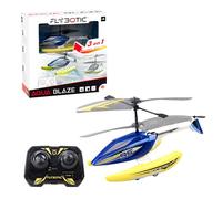 Bizak FLYBOTIC 62004795 Aqua Blaze hélicoptère télécommandé 3 en 1 PSRS Conduite sur Terre, air et Eau, avec télécommande Radio contrôle directionnelle, pour Enfants et Adultes
