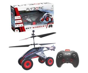 Bizak Flybotic Sky Wheels II 62004569 Véhicule Volant radiocommandé 2 en 1, Roue terrestre et décollage pour Voler, hélicoptère avec Roues, Produit Officiel, pour Enfants à partir de 8 Ans