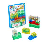Bizak Jelly Blox 64554840-1 Lot de 10 pièces de Construction sensorielle avec Blocs Souples et colorés, Doux et faciles à Installer, pour Presser et créer sans limites, Depuis 2 Ans