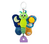 Bizak Lamaze de, Brook la Papillon, Jouet sensoriel bÄĹbÄĹ, Papillon avec Sons, avec Anneau Clip et mÄËchoire en Forme d'arc-en-Ciel