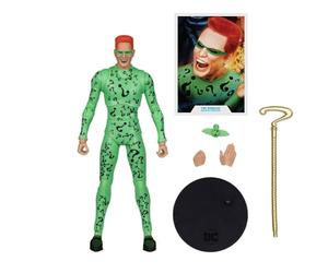 Bizak McFarlane 64385668 Figurine Enigma Batman Forever DC Multiverse Collet to Build-a Chauve-Souris articulée et avec Accessoires, 18 cm