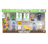 Bizak Minecraft 64110006 Lot de 12 Figurines de 5 cm dans Une boîte de Luxe, modèles à Collectionner, Licence Officielle du Jeu vidéo de Construction et Bricks, Adultes Fans et garçons ou Filles